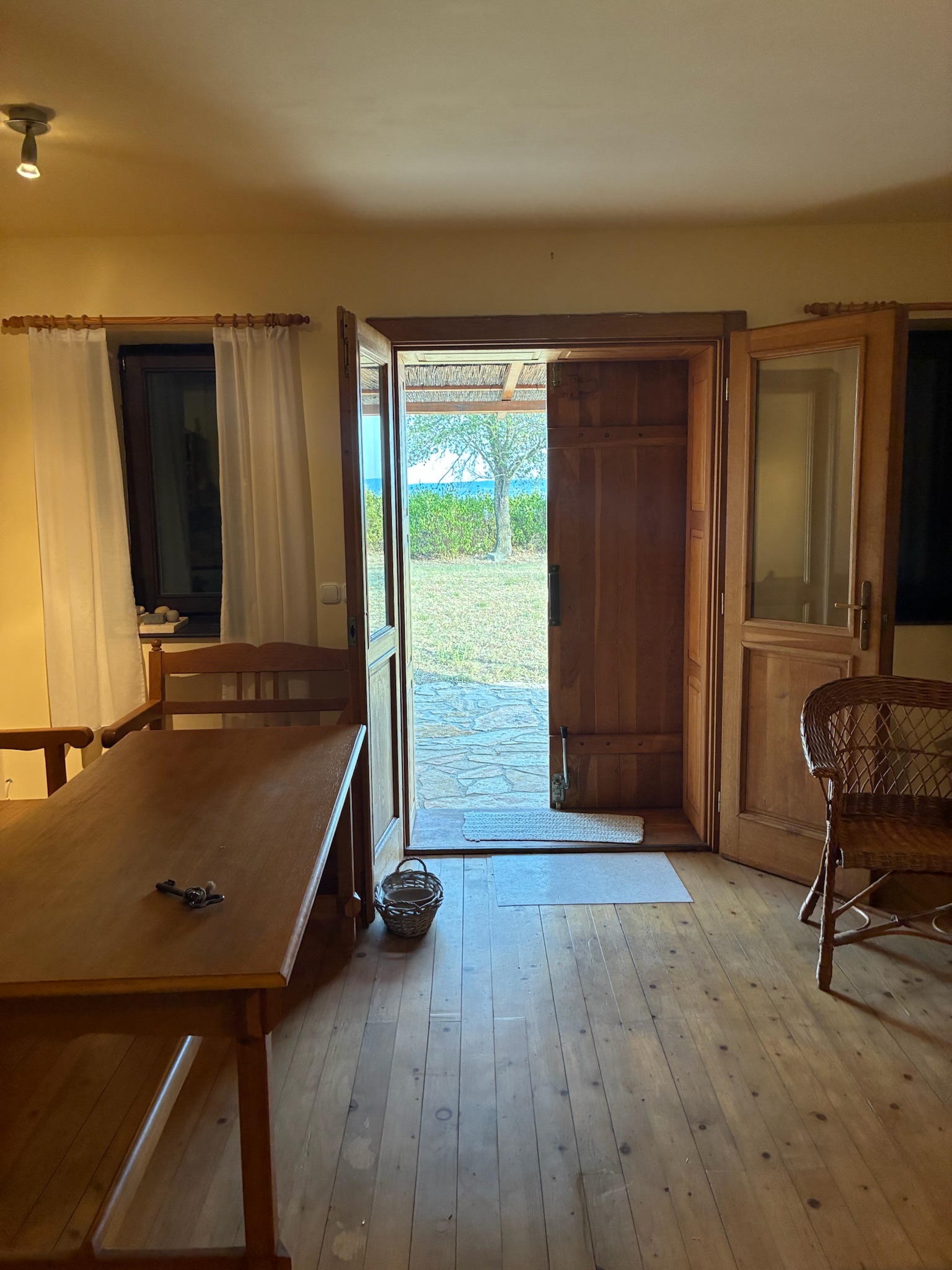 Living room opening to the garden